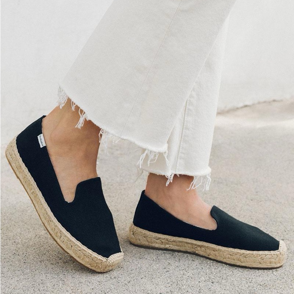 Soludos | Black Classic Espadrille Flats